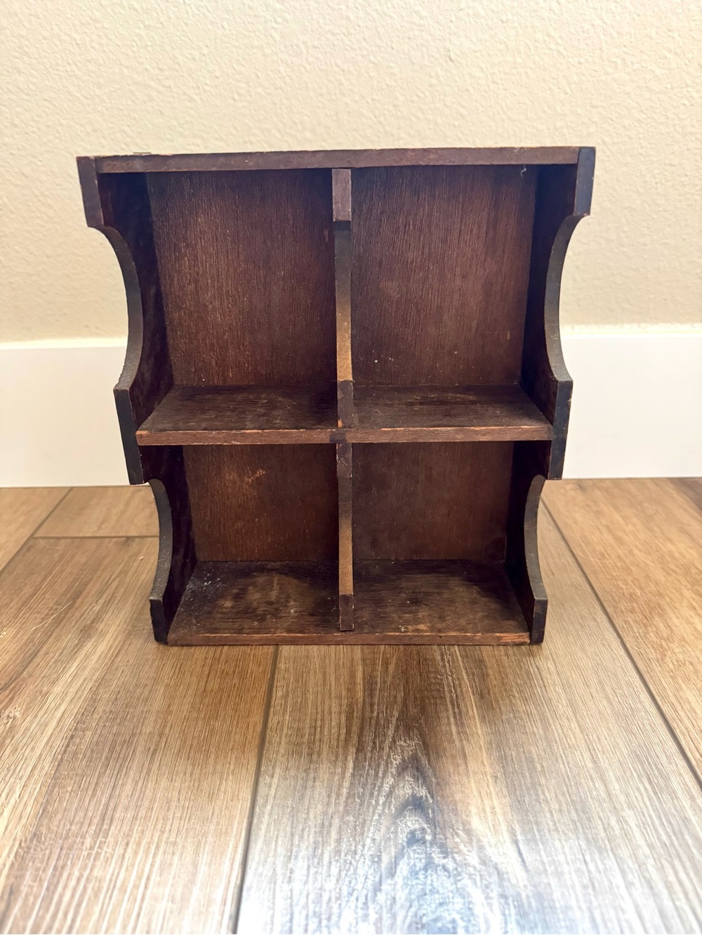 Vintage Wooden Cubby Shelf | EUC | Cottagecore